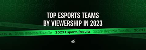 most played esports|Most watched eSports teams 2023 .